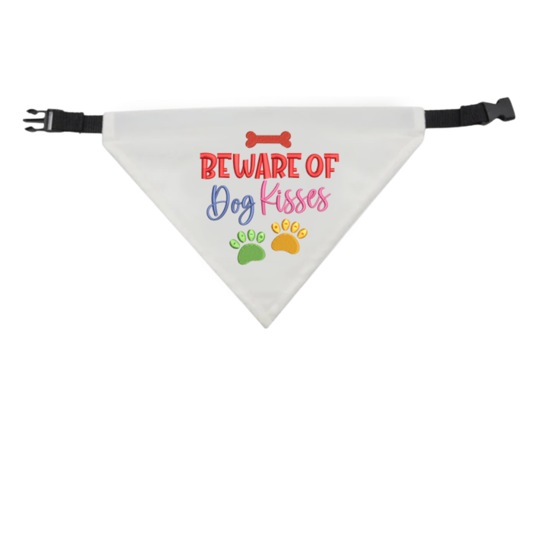 Beware of Dog Kisses Dog Bandana
