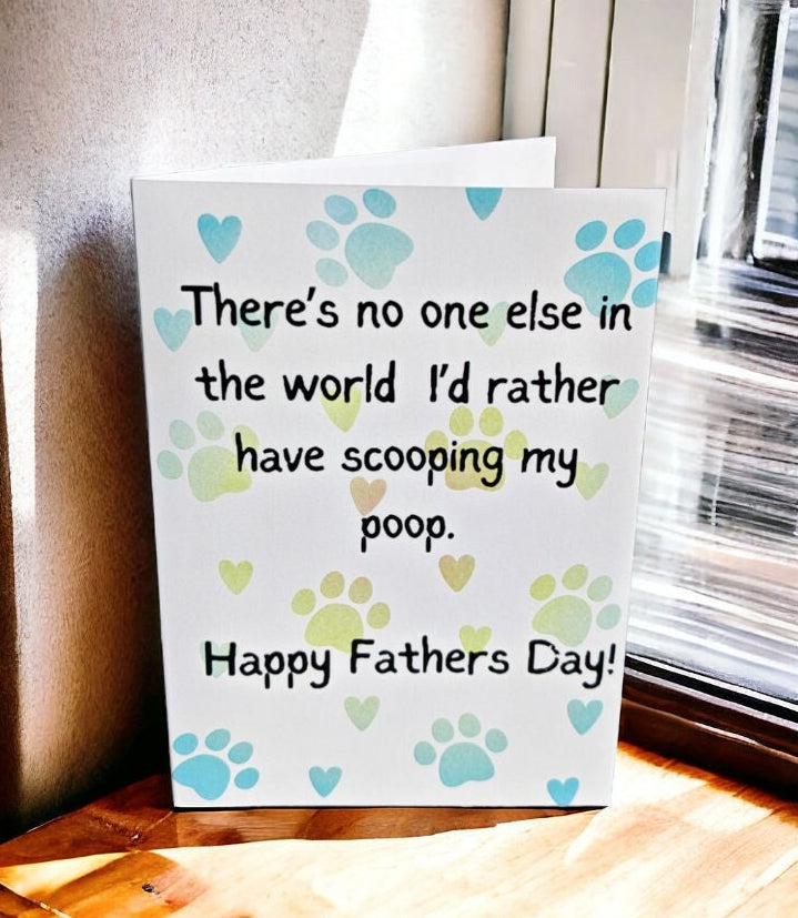 Father's Day Card from the dog - Dog Dad, pet dad, pawrent, dog parent, pet parent