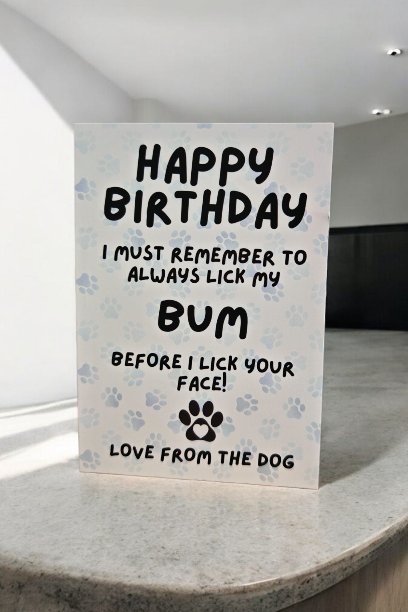 Birthday Card from the dog or cat pet
