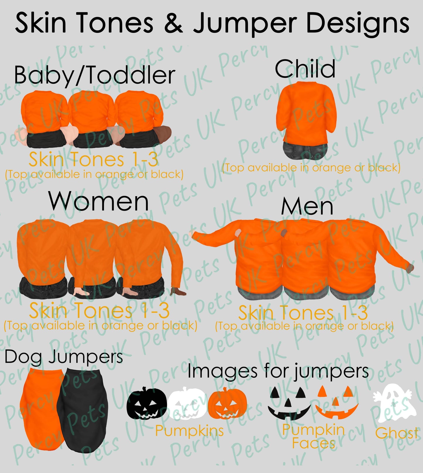 Personalised Halloween family image with children parents adults babies toddler pet toddler