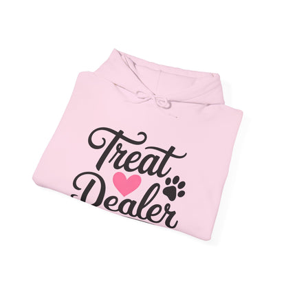 Treat Dealer Hoodie — Cute Paw & Heart Dog Lover Sweatshirt
