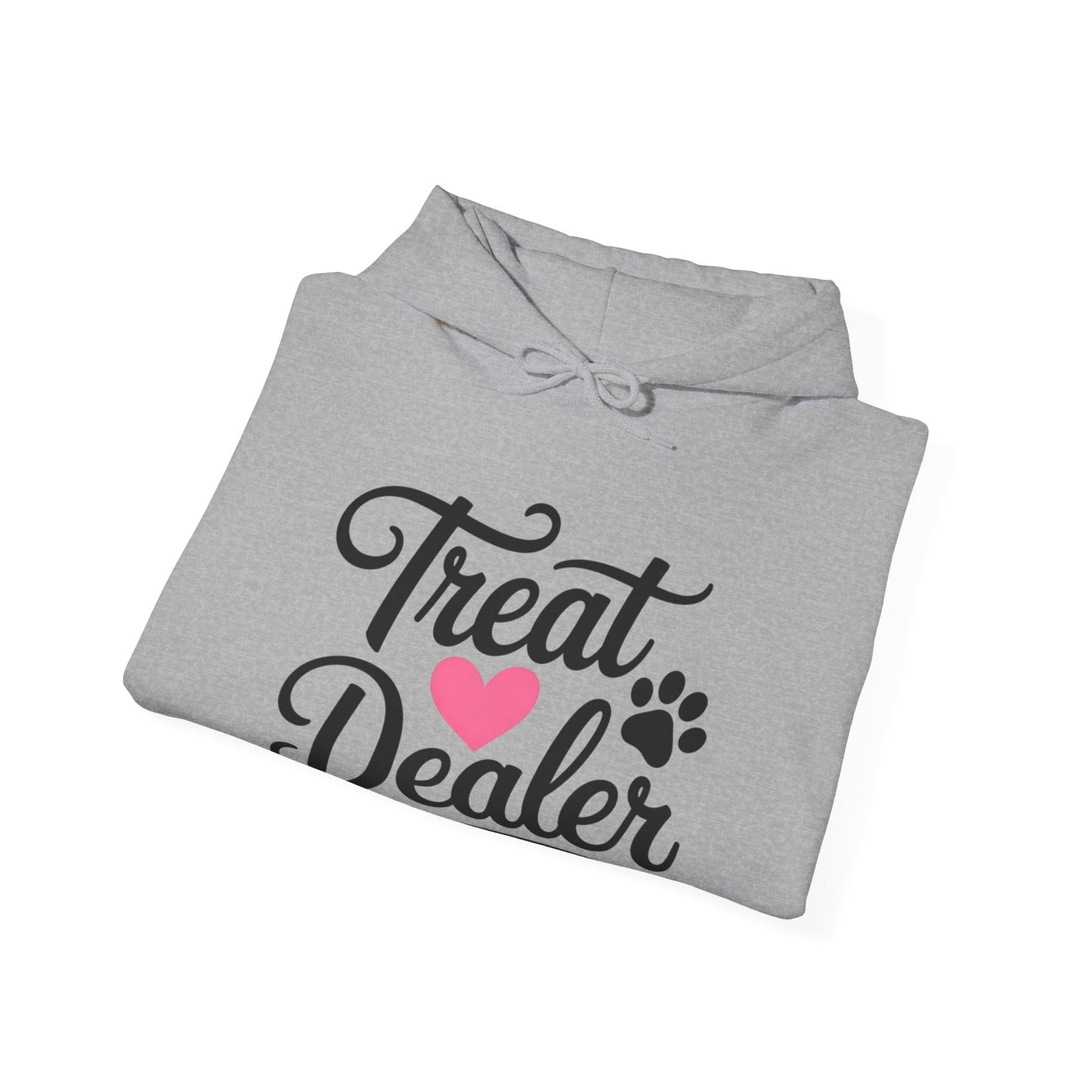 Treat Dealer Hoodie — Cute Paw & Heart Dog Lover Sweatshirt