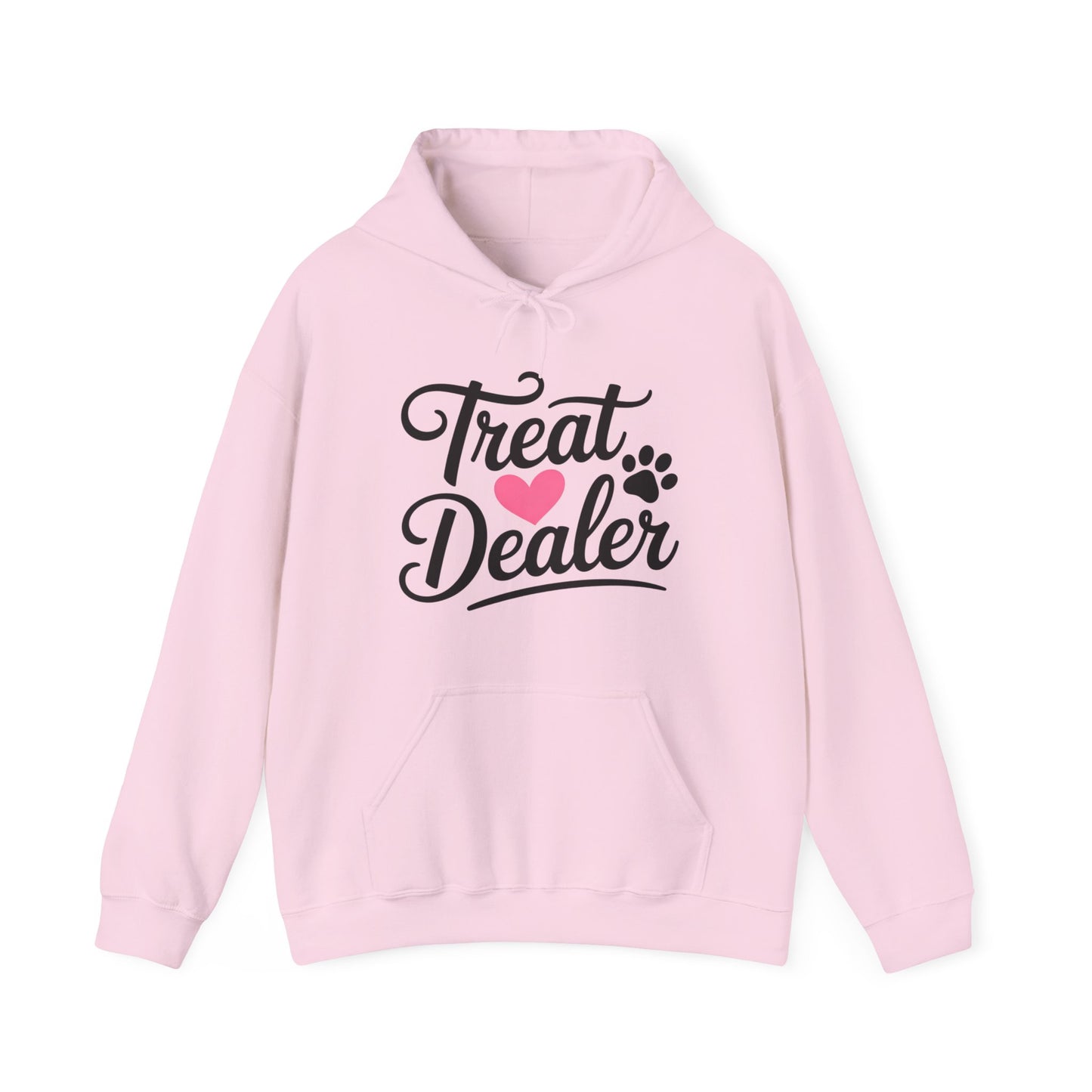 Treat Dealer Hoodie — Cute Paw & Heart Dog Lover Sweatshirt
