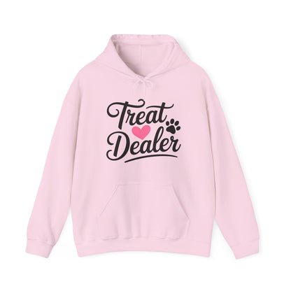 Treat Dealer Hoodie — Cute Paw & Heart Dog Lover Sweatshirt