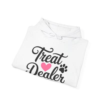 Treat Dealer Hoodie — Cute Paw & Heart Dog Lover Sweatshirt