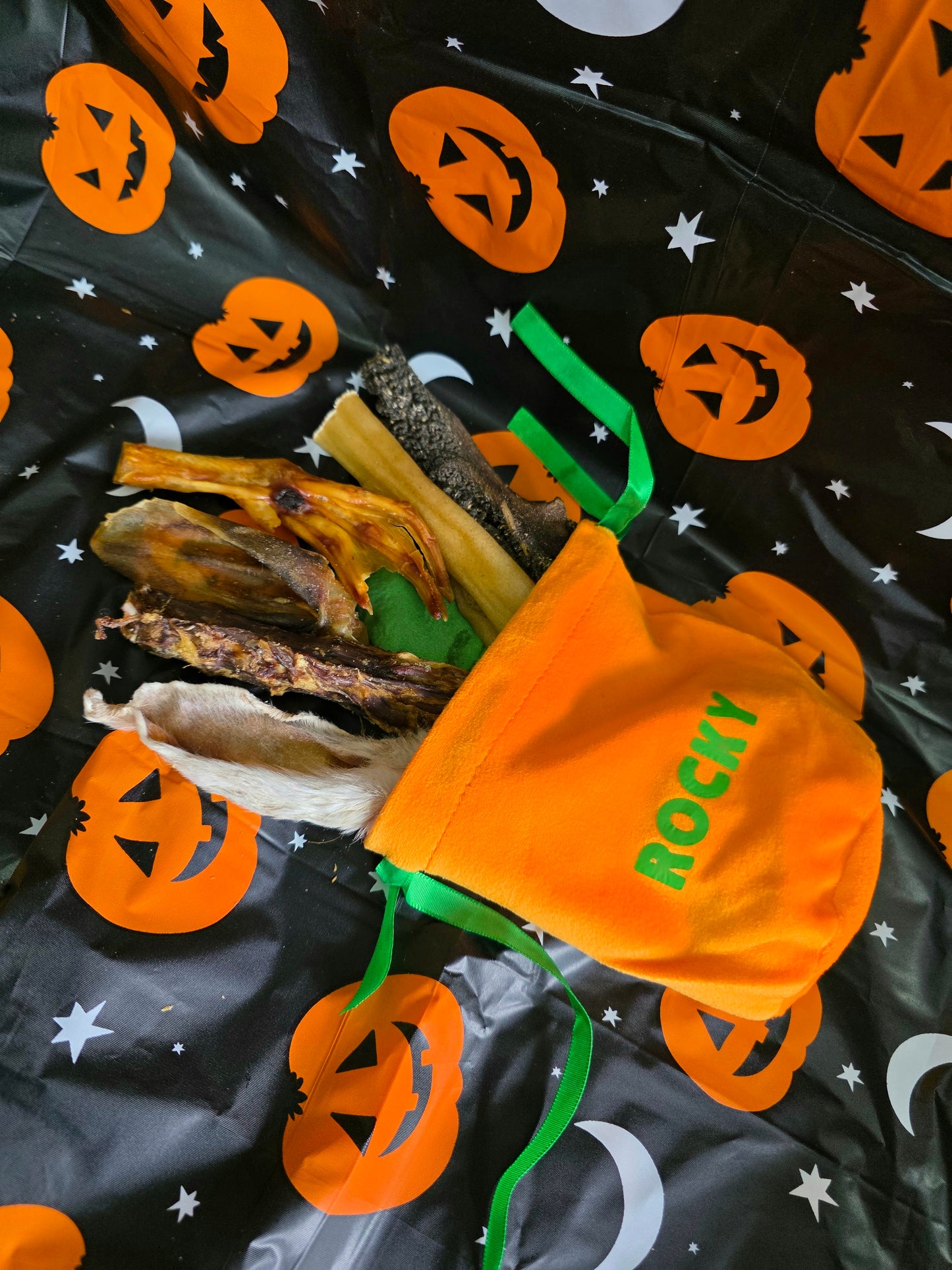Personalised Halloween Natural Dog Treat Pumpkin