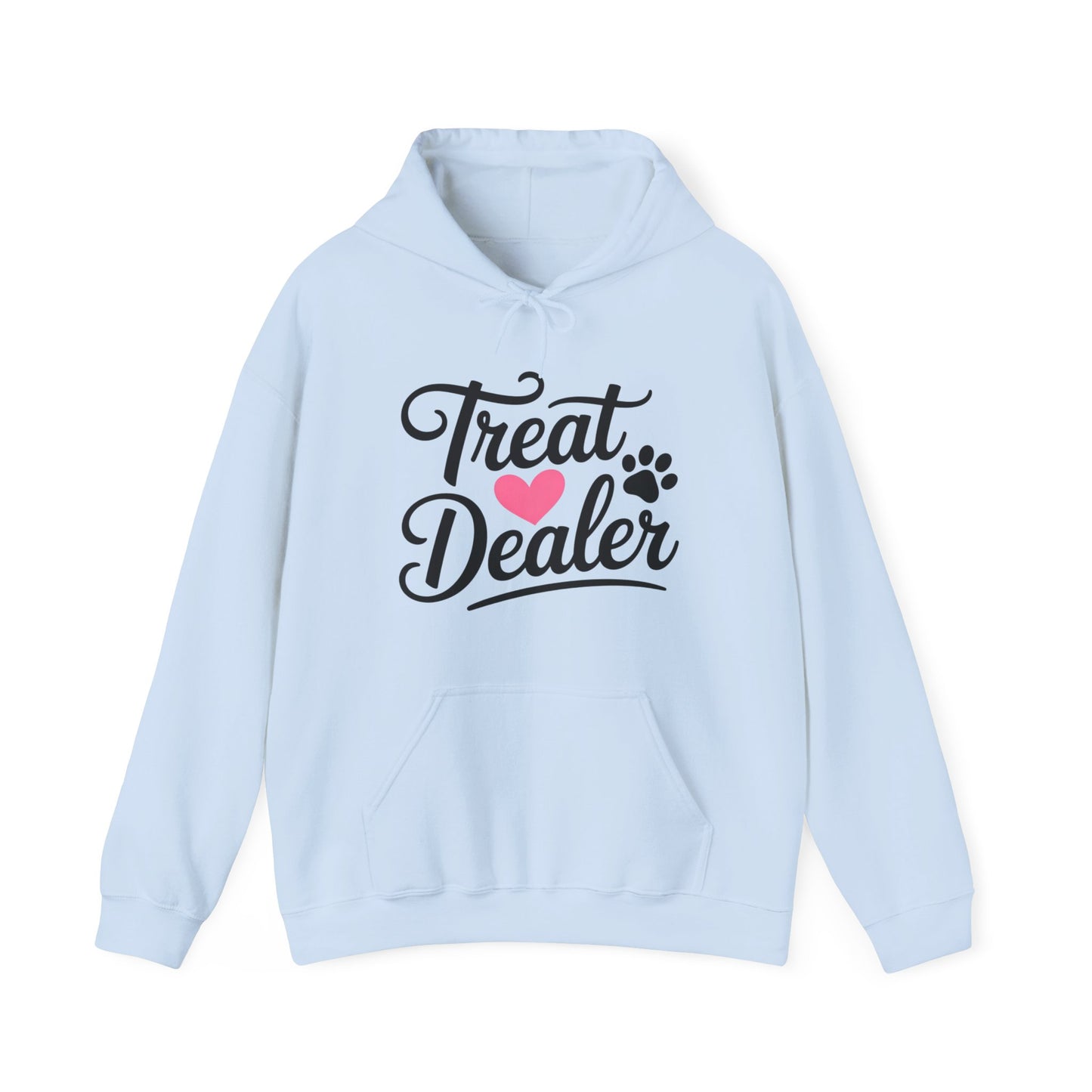 Treat Dealer Hoodie — Cute Paw & Heart Dog Lover Sweatshirt