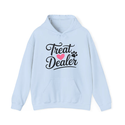 Treat Dealer Hoodie — Cute Paw & Heart Dog Lover Sweatshirt