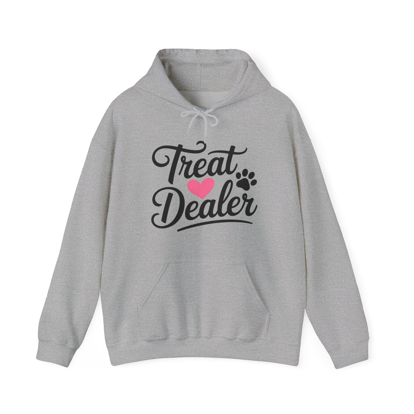 Treat Dealer Hoodie — Cute Paw & Heart Dog Lover Sweatshirt
