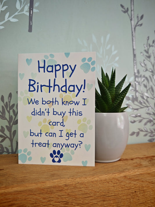 Birthday Card from the dog