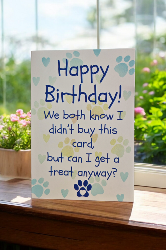 Birthday Card from the dog