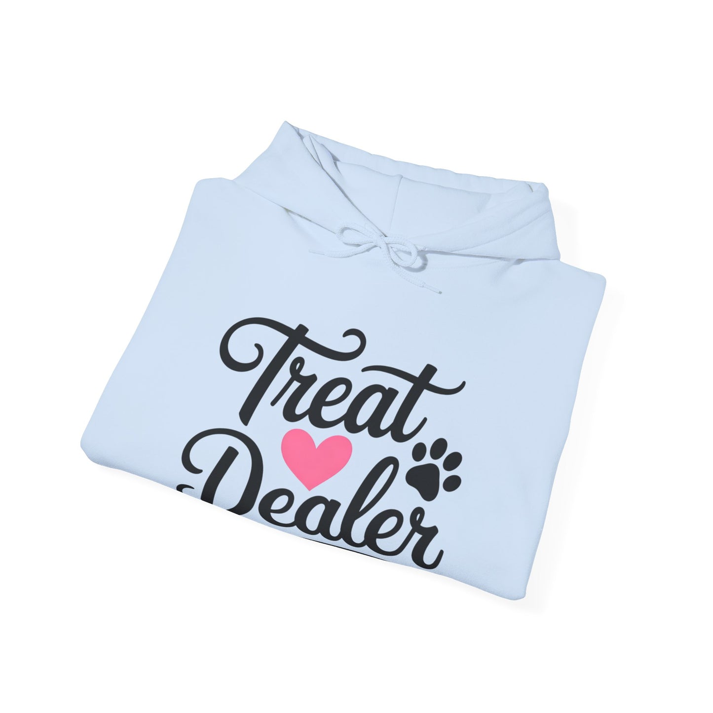 Treat Dealer Hoodie — Cute Paw & Heart Dog Lover Sweatshirt