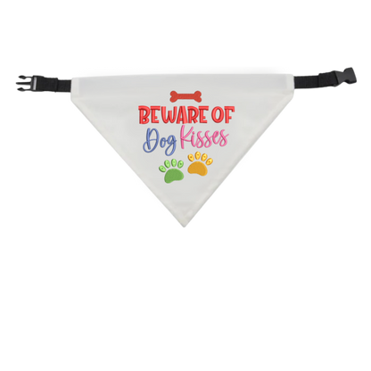 Beware of Dog Kisses Dog Bandana