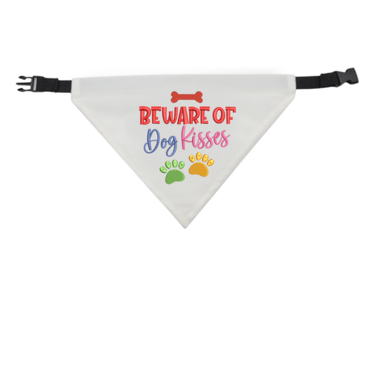Beware of Dog Kisses Dog Bandana