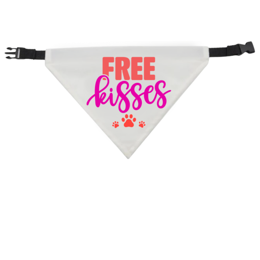 Free Kisses Dog Bandana