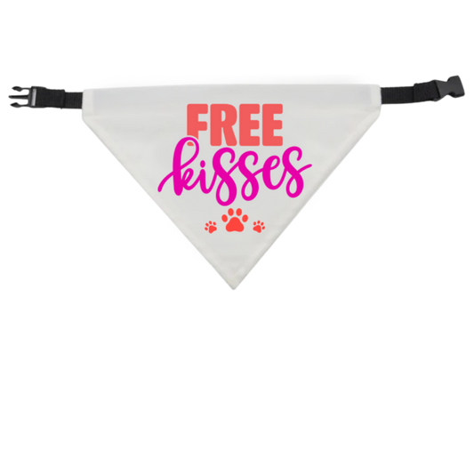 Free Kisses Dog Bandana