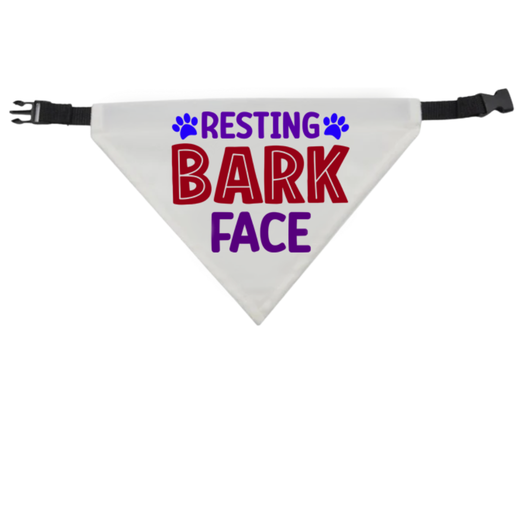 Resting Bark Face Dog Bandana
