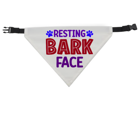 Resting Bark Face Dog Bandana