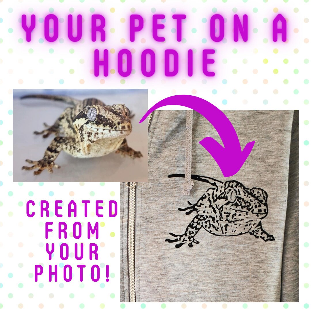 Personalised Pet Portait Hoodies and Tshirts - Custom, dog, cat, horse, rabbit, gecko - Gift for pet owner, dog mum, dog dad.