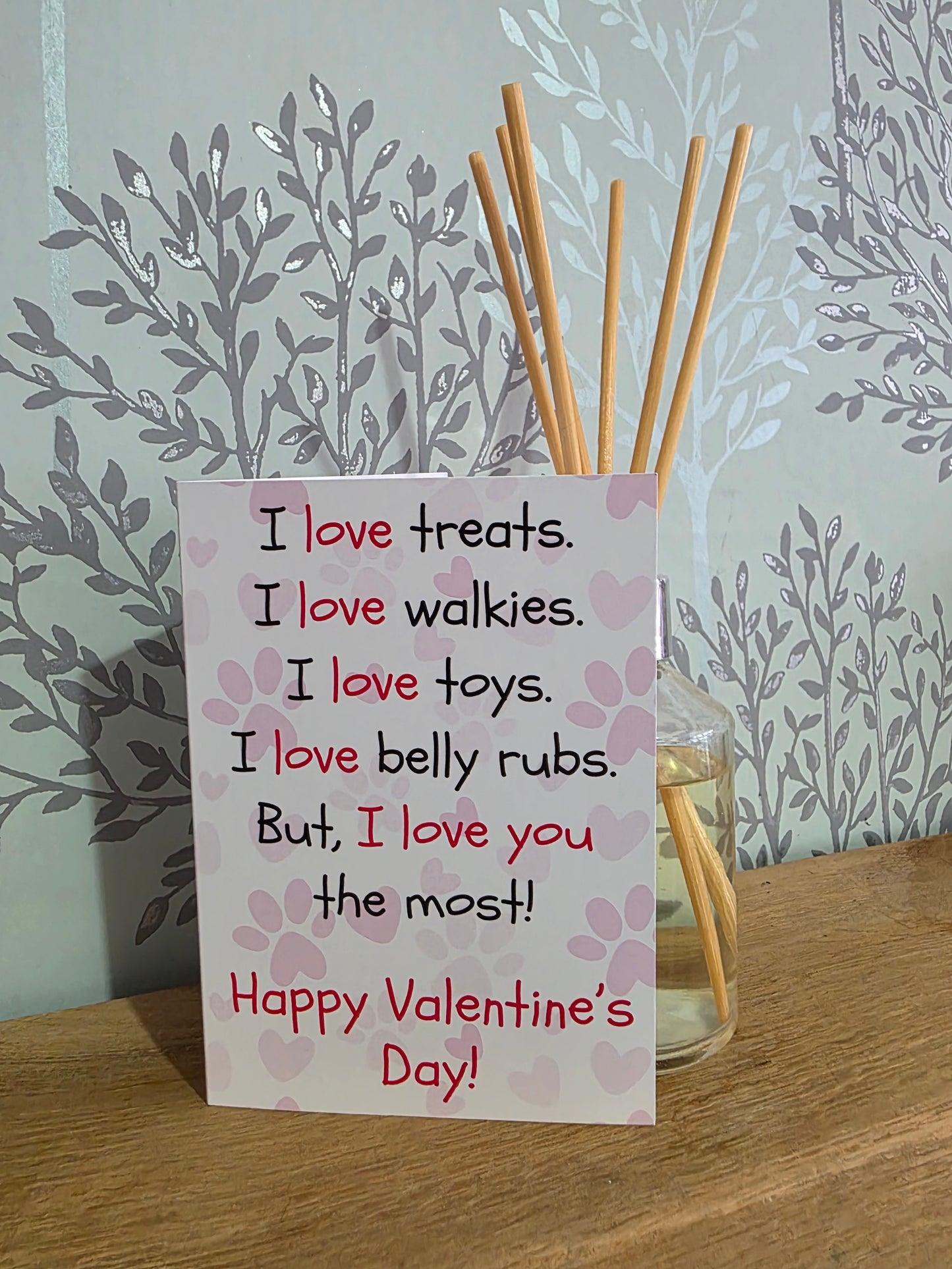 Funny Valentines Card from the dog