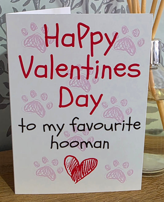 Valentines Card from the dog or cat