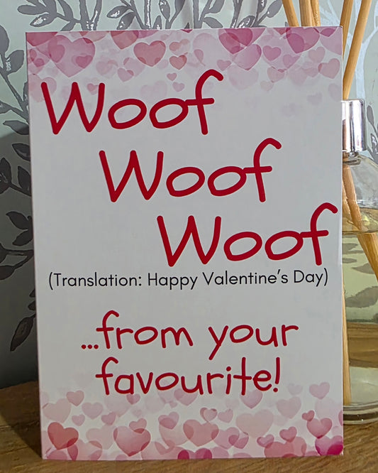 Valentines Card from the dog